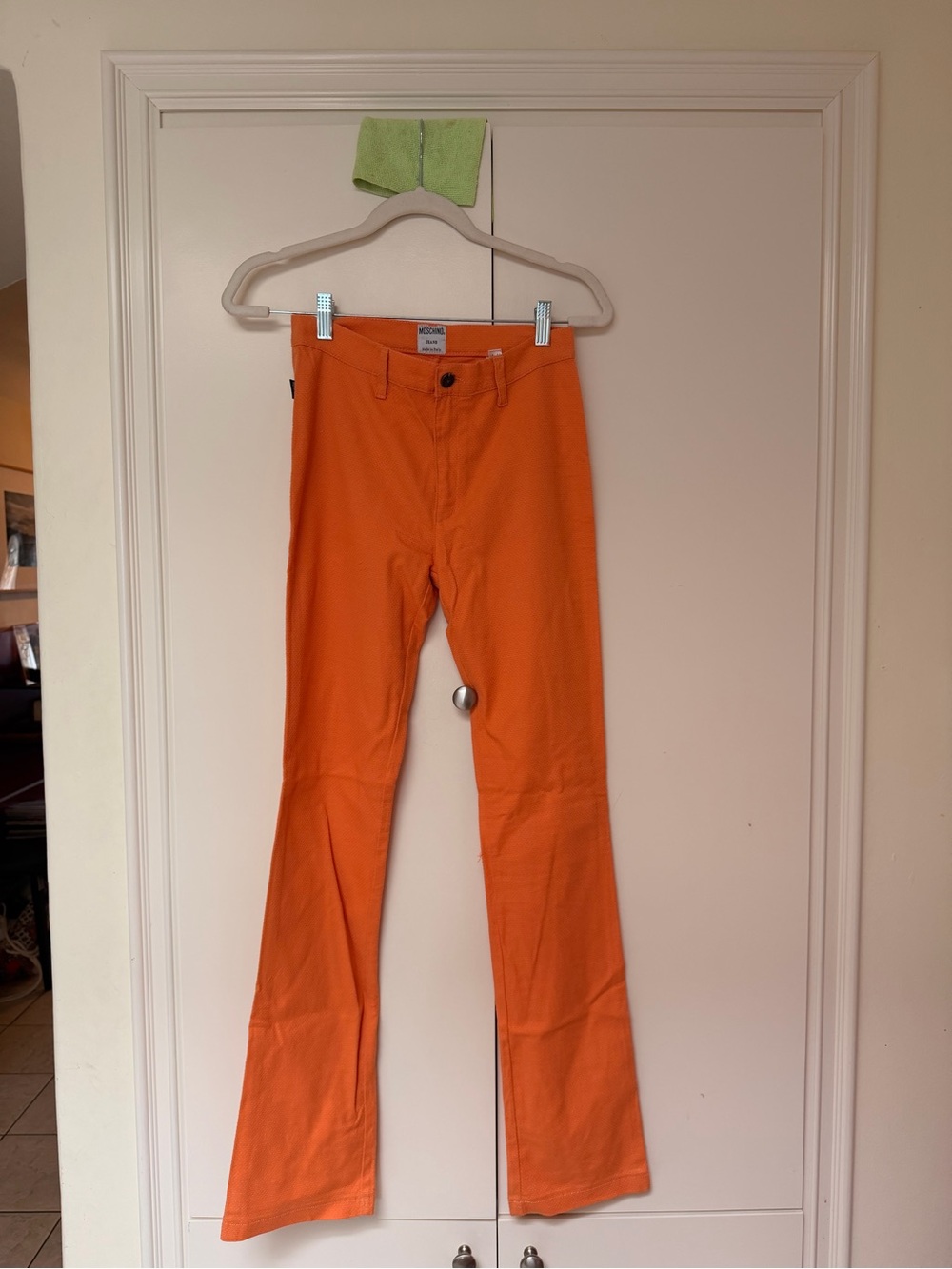 Moschino Vintage Orange Flared Trousers
